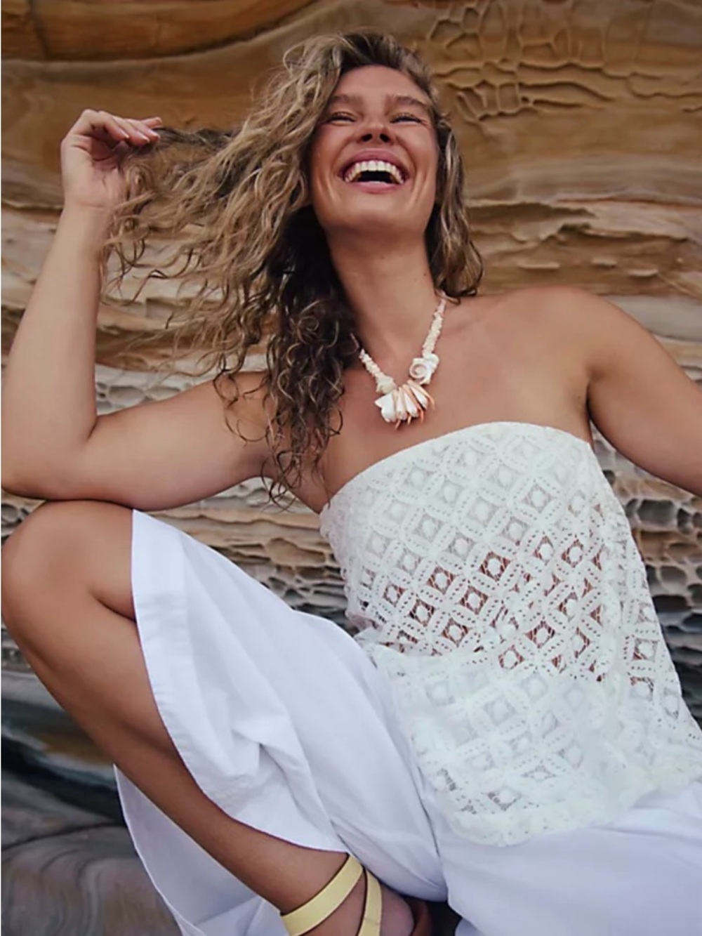 NWT Free People Orion Top White